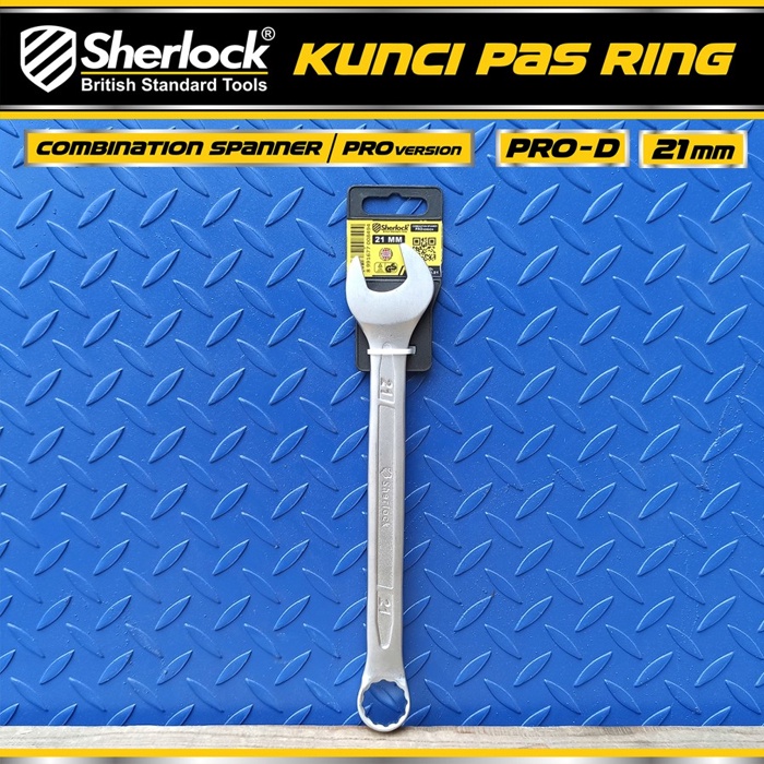 Kunci Pas Ring (Pro-D Series) uk. 21 mm Original Sherlock (1 Pcs)