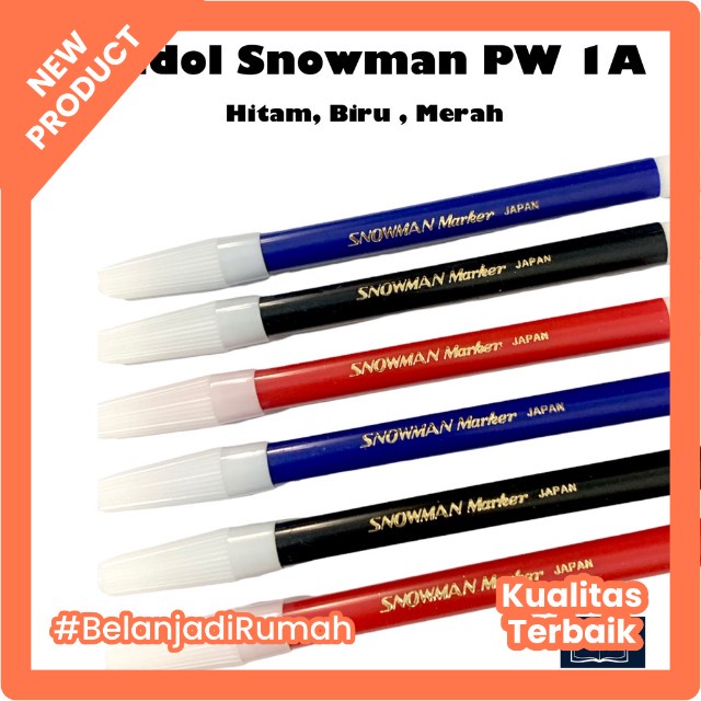 

Spidol Snowman Kecil PW 1A Eceran Hitam/Biru/Merah ORI (Pcs)