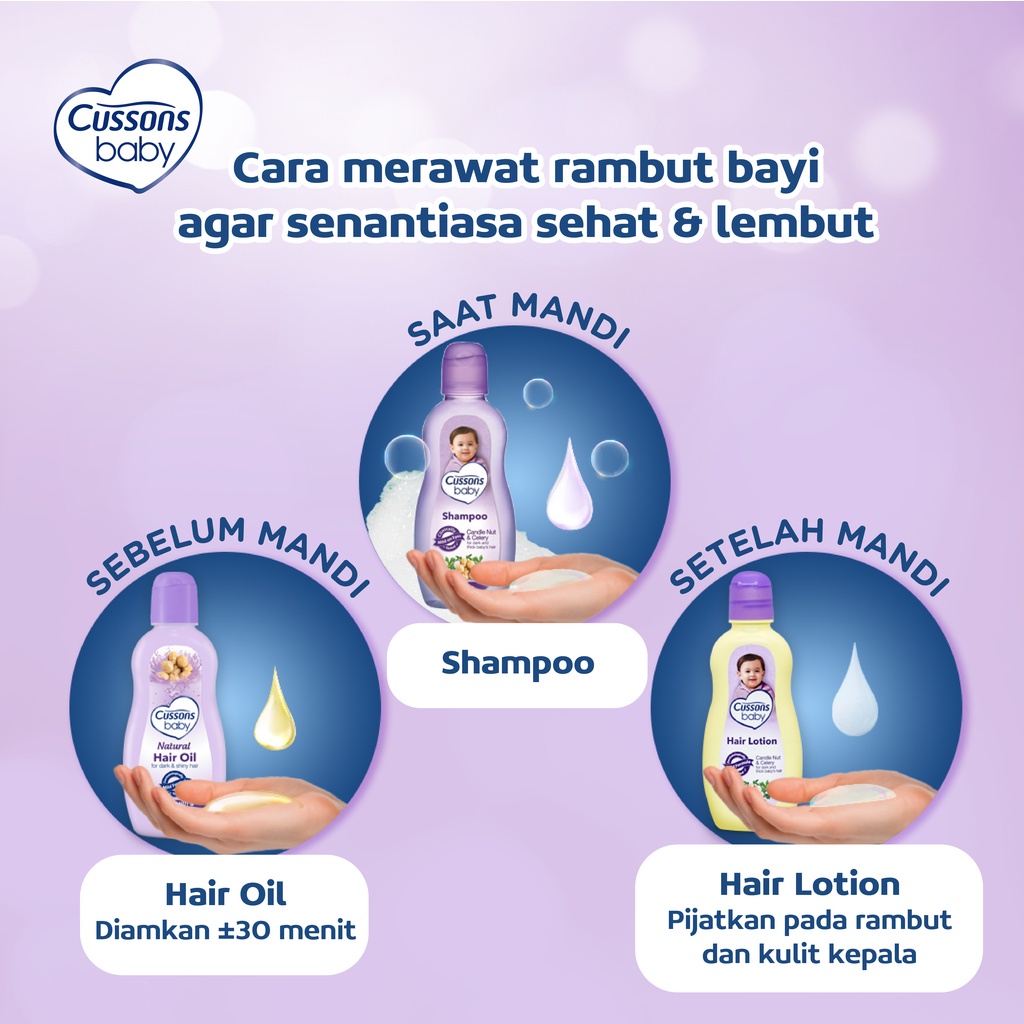 [BPOM] Cussons Baby Natural Hair Oil 100ml / Coconut / Candlenut / Minyak Rambut / MY MOM