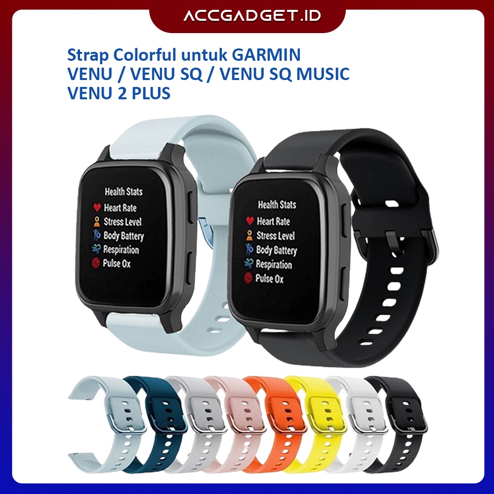 Tali Strap Jam Garmin Venu / Venu Sq / Vivo Active 3 / 3 music / forerunner 245 / 645 - ACT20 Strap