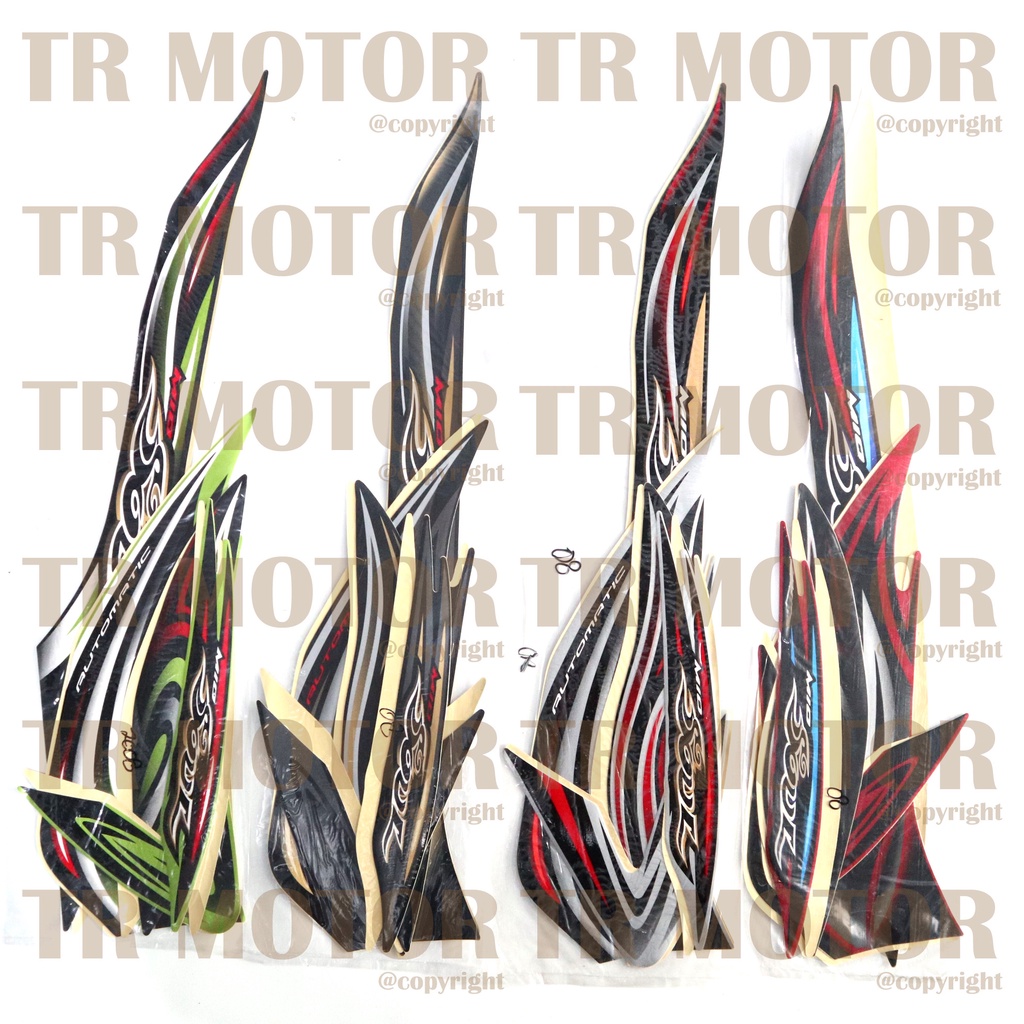 Stiker Motor Mio Soul 2008 Sticker Striping Lis Full Set Motor