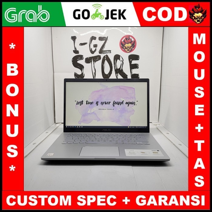 [Laptop / Notebook] Bnob Asus Vivobook A409M 2021 8/1000 Backlite Hanya Buka Dus Laptop Bekas /