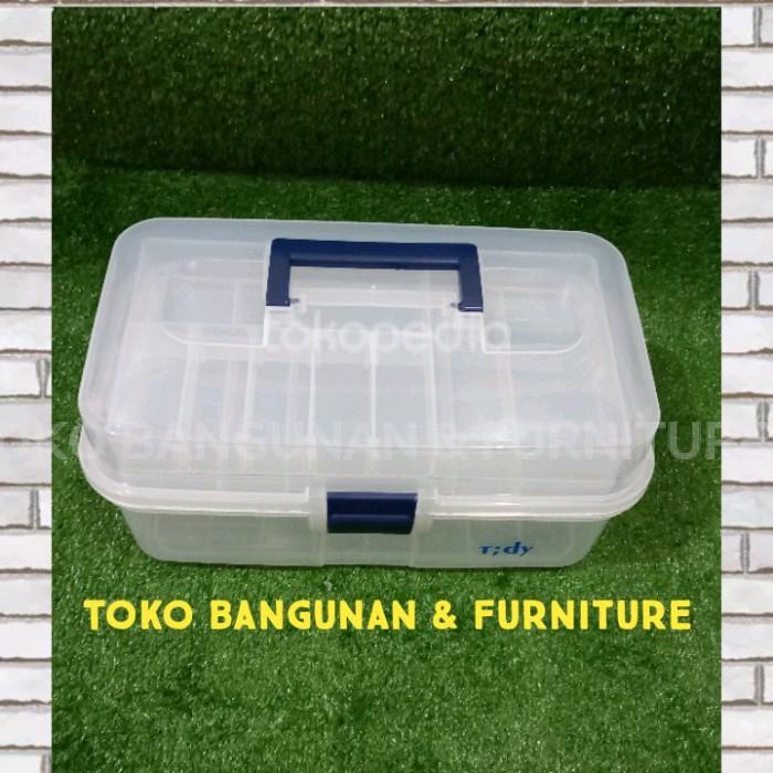 Tool box bertingkat plastik transparan