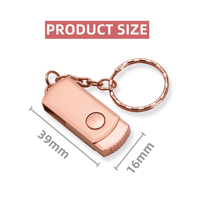 Flash Disk USB 2.0 Kapasitas 1TB / 2TB Bahan Metal Anti Air