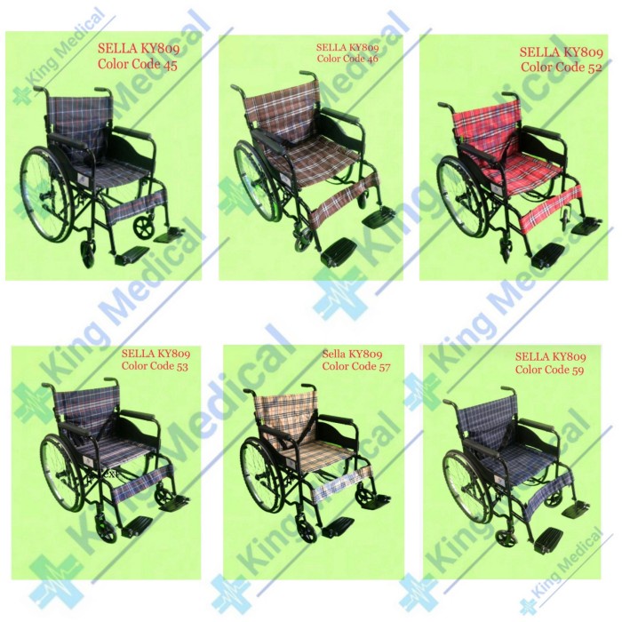 Kursi Roda Standard Sella/Kursi Roda Rumah Sakit