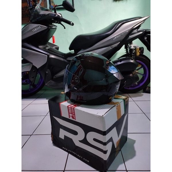 Helm rsv sv300 carbon paket ganteng