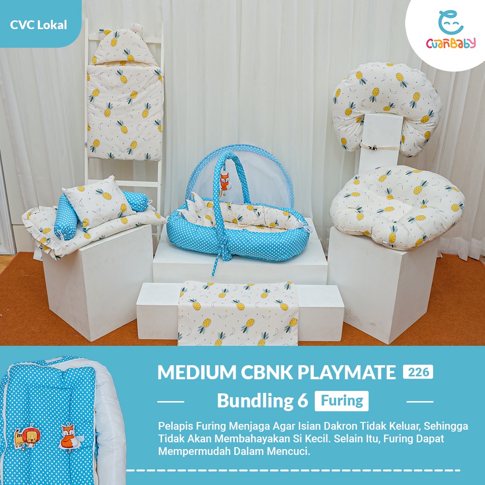 Kasur Bayi Playmate Paket Lengkap Motif Pina Bananas Mix Dottie Baby Alexis By Cuan Baby MEDIUM CBNK