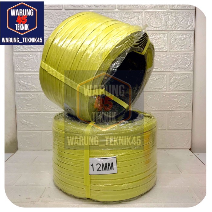 Plastik Strapping Straping Band 12 Mm Berat 7 Kg Tali Kuning Straping