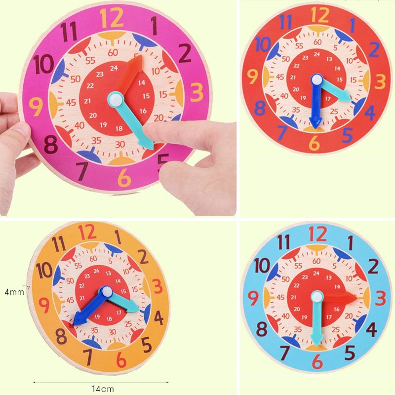 Mainan Jam dinding Kayu / Belajar Jam / Wooden Clock / Mainan Edukasi puzzle