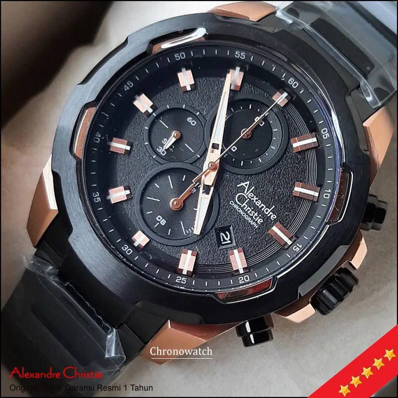Alexandre Christie AC6523 Jam Tangan Pria Original AC 6523 Rantai / 6523 ORIGINAL AC 6523 6645