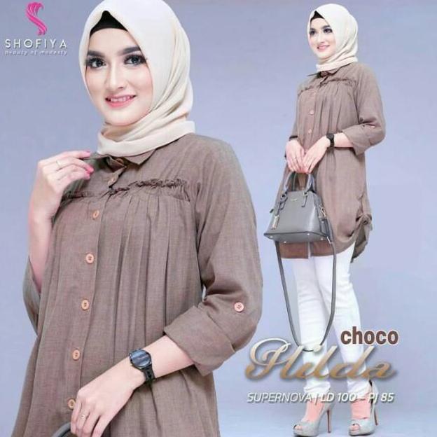 ㅉ Hilda Tunik Baju Atasan Wanita Dewasa Terbaru Kekinian 2397 ⌘