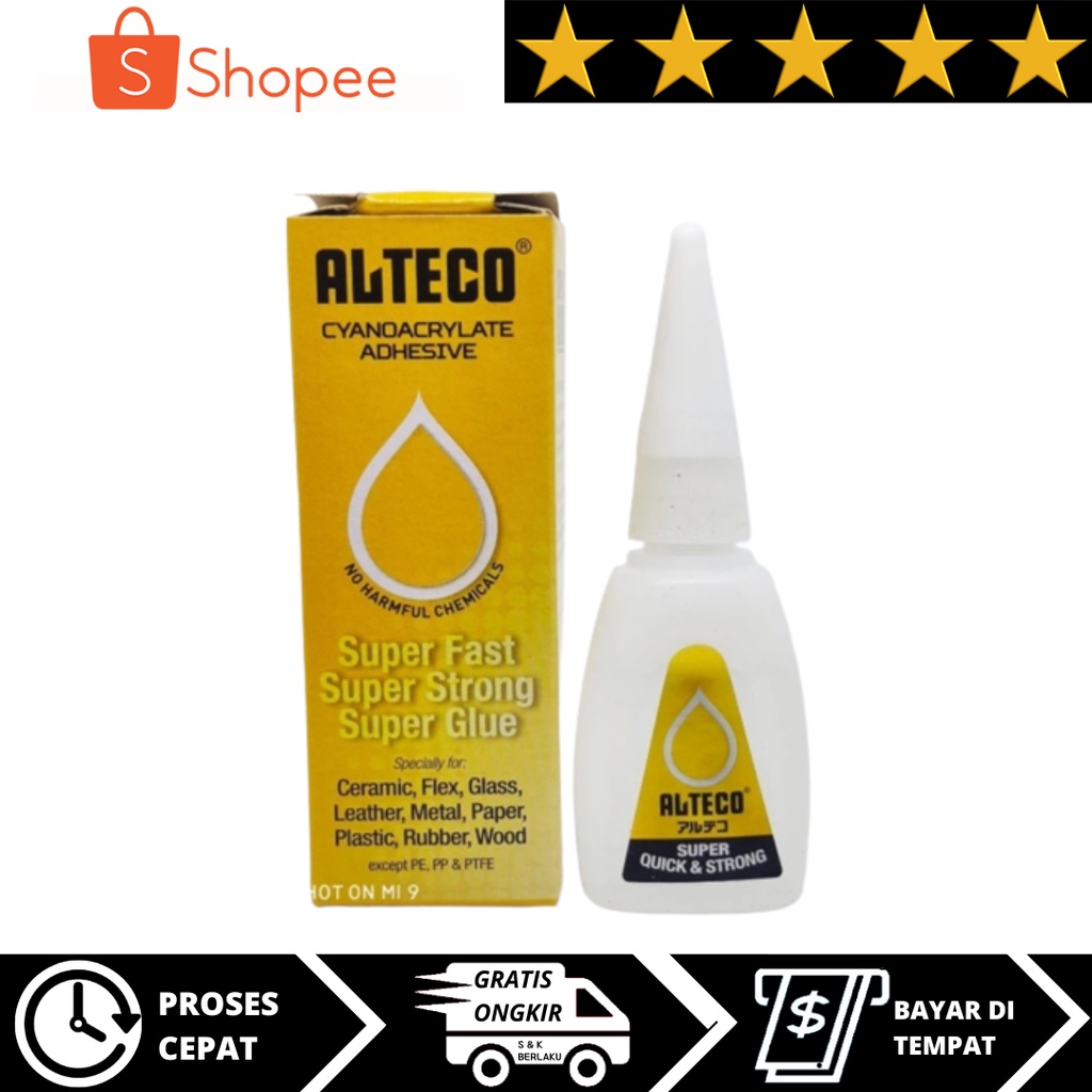 Jual Lem Alteco Super Glue Lem G Cyanoacrylate Adhesive Lem Korea ...