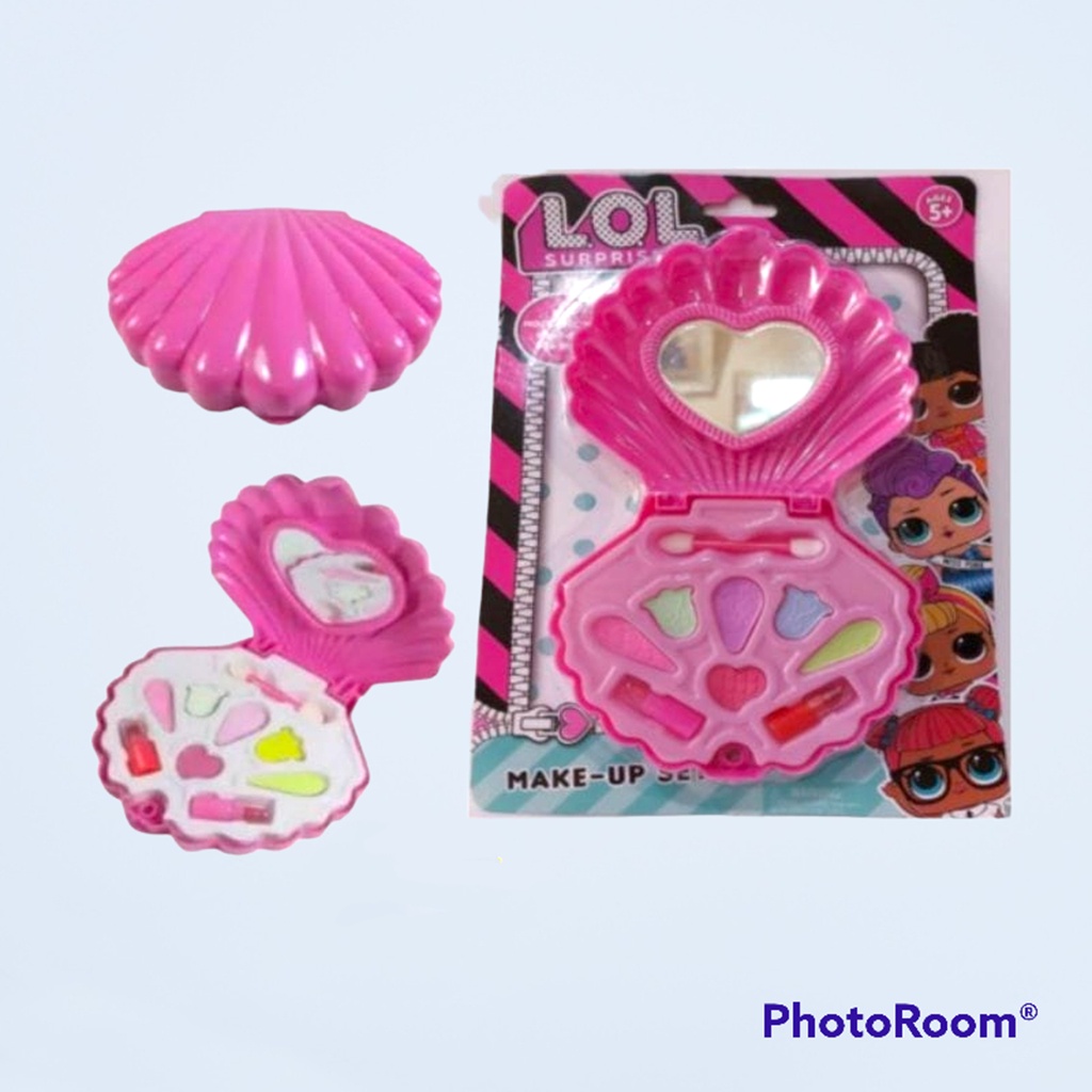 Mainan Anak Perempuan Set Make Up Kosmetik Shell Kerang