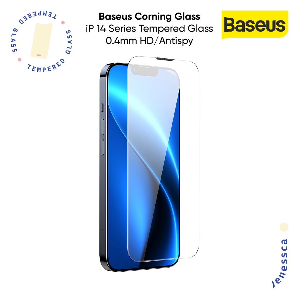 Tempered Glass iPhone 14/Plus/14 Pro/Max Baseus Corning 0.4mm HD/Antispy