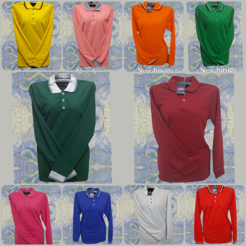 Jual Kaos Kerah Polos Lengan Panjang Kaos Olahraga Kaos Polo Kaos Wangky Polo T Shirt Shopee