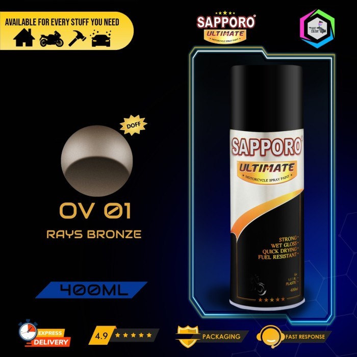 SAPPORO ULTIMATE Colour Cat Semprot OV01 RAY BRONZE 400cc