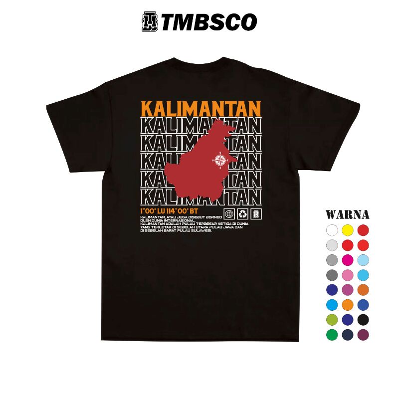 TMBSCO - Kaos Kalimantan Aesthetic Original || Baju Kalimantan Pria/Wanita Premium