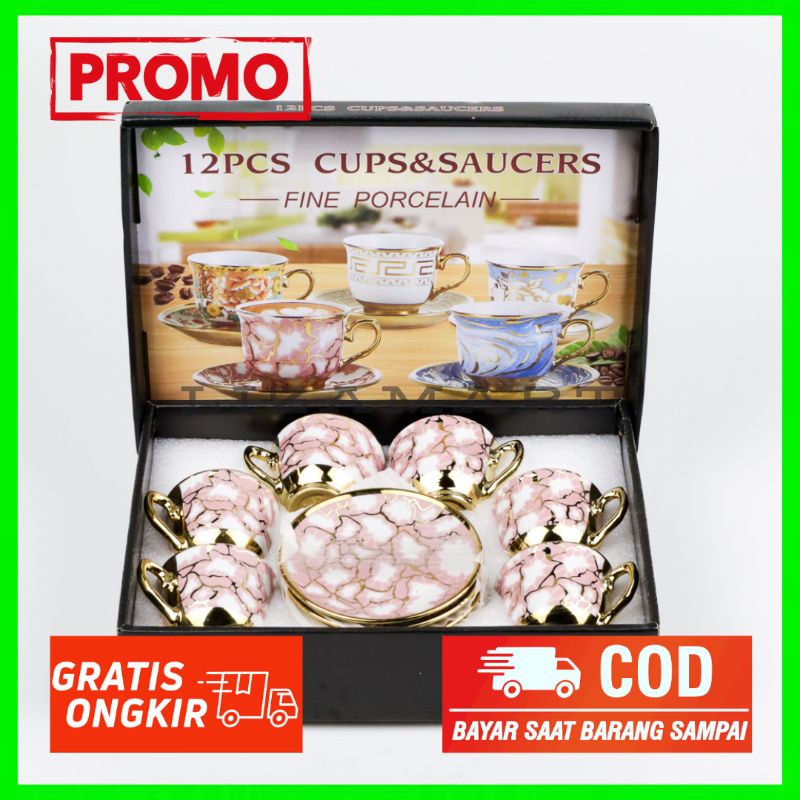 Parcel Kado Cangkir Teh Keramik Parsel Set Paket Gaya Eropa Piring Peralatan Minum Pernikahan Hamper