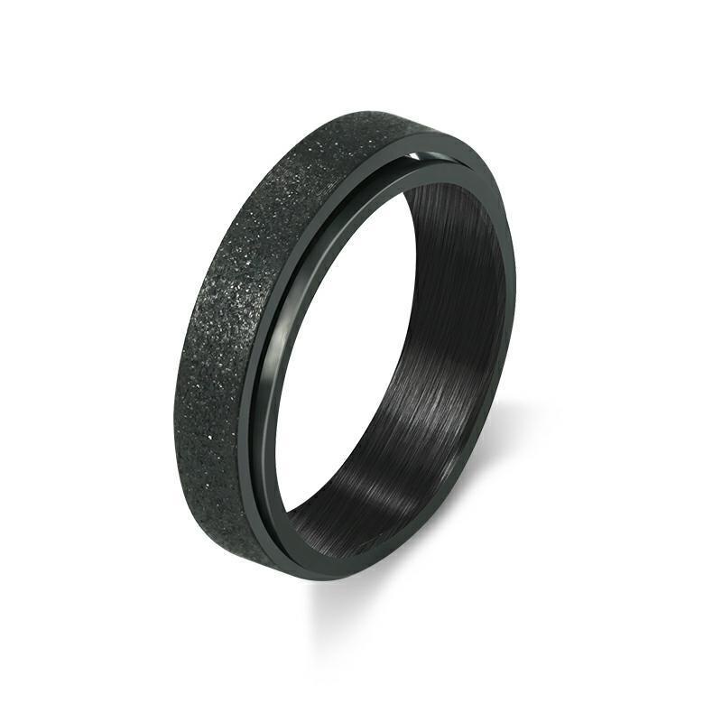 Cincin Bahan Titanium Steel Matte Warna-Warni Untuk Pria