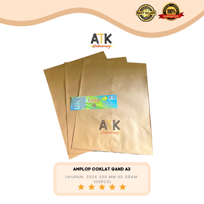 

Eklusif Amplop Coklat A3 Wps Atk Diskon