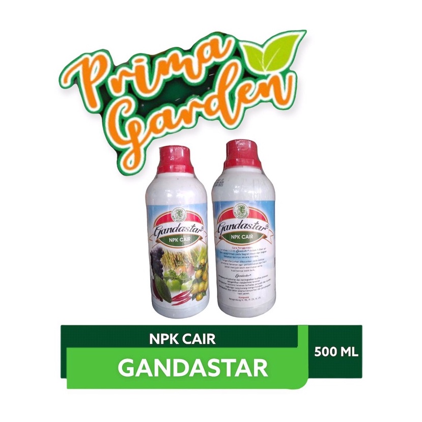 Pupuk NPK Cair GANDASTAR 500ml- Pupuk Daun NPK Untuk Segala Jenis Tanaman