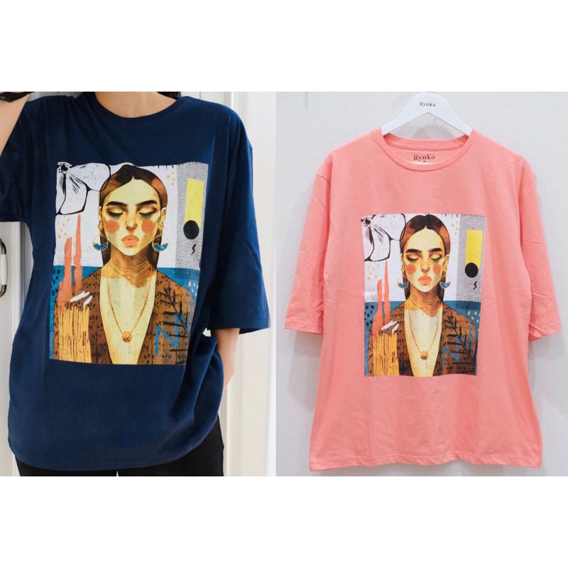 KAOS OVERSIZE TANGAN 3/4 BY RYUKA