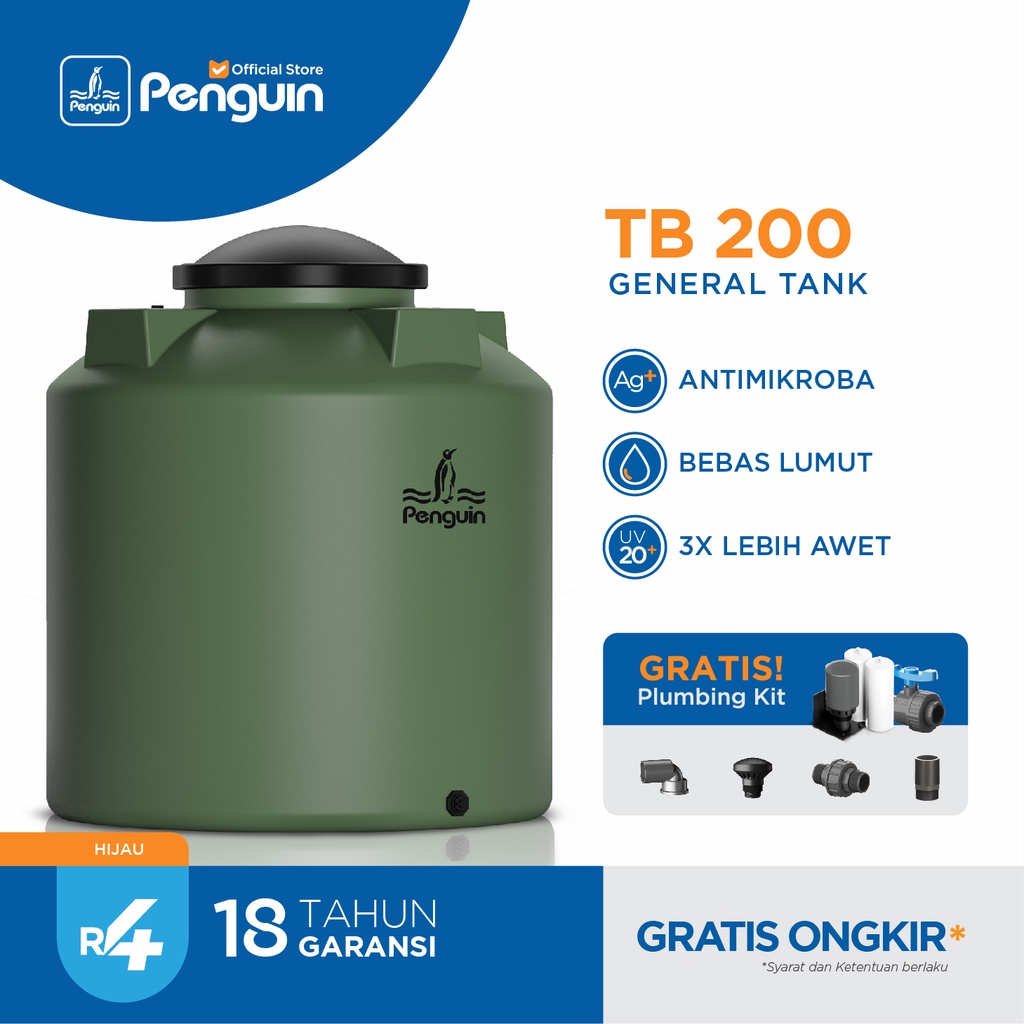 Penguin Tangki | Toren | Tandon Air TB 200 2000 liter