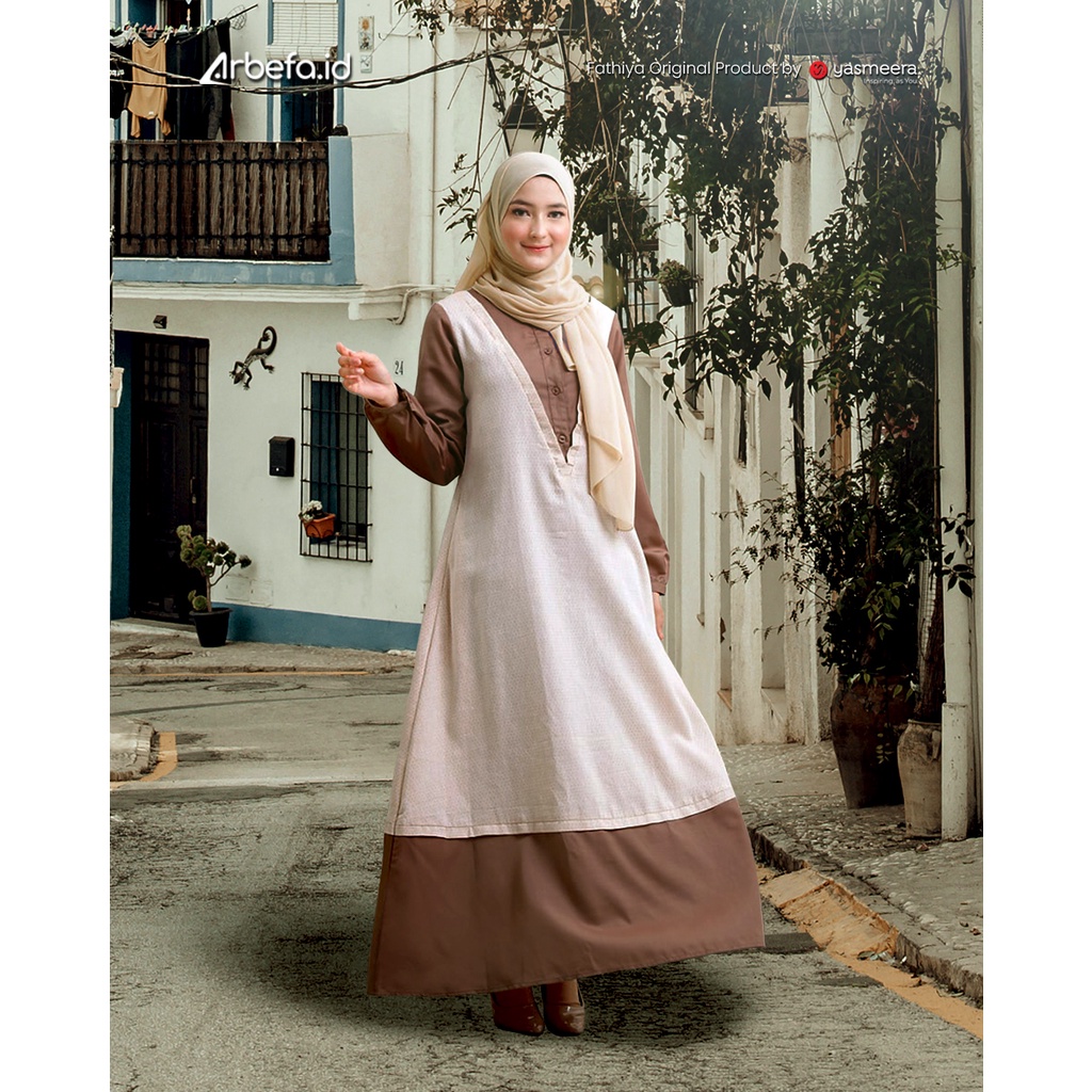 Fathiya dress | Gamis Katun Adem | by Yasmeera