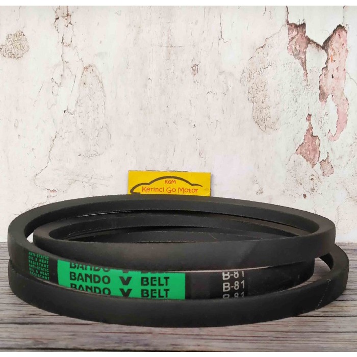 BANDO VAN BELT B-81 V BELT TALI KIPAS B81 FAN BELT VANBELT POLOS B-81