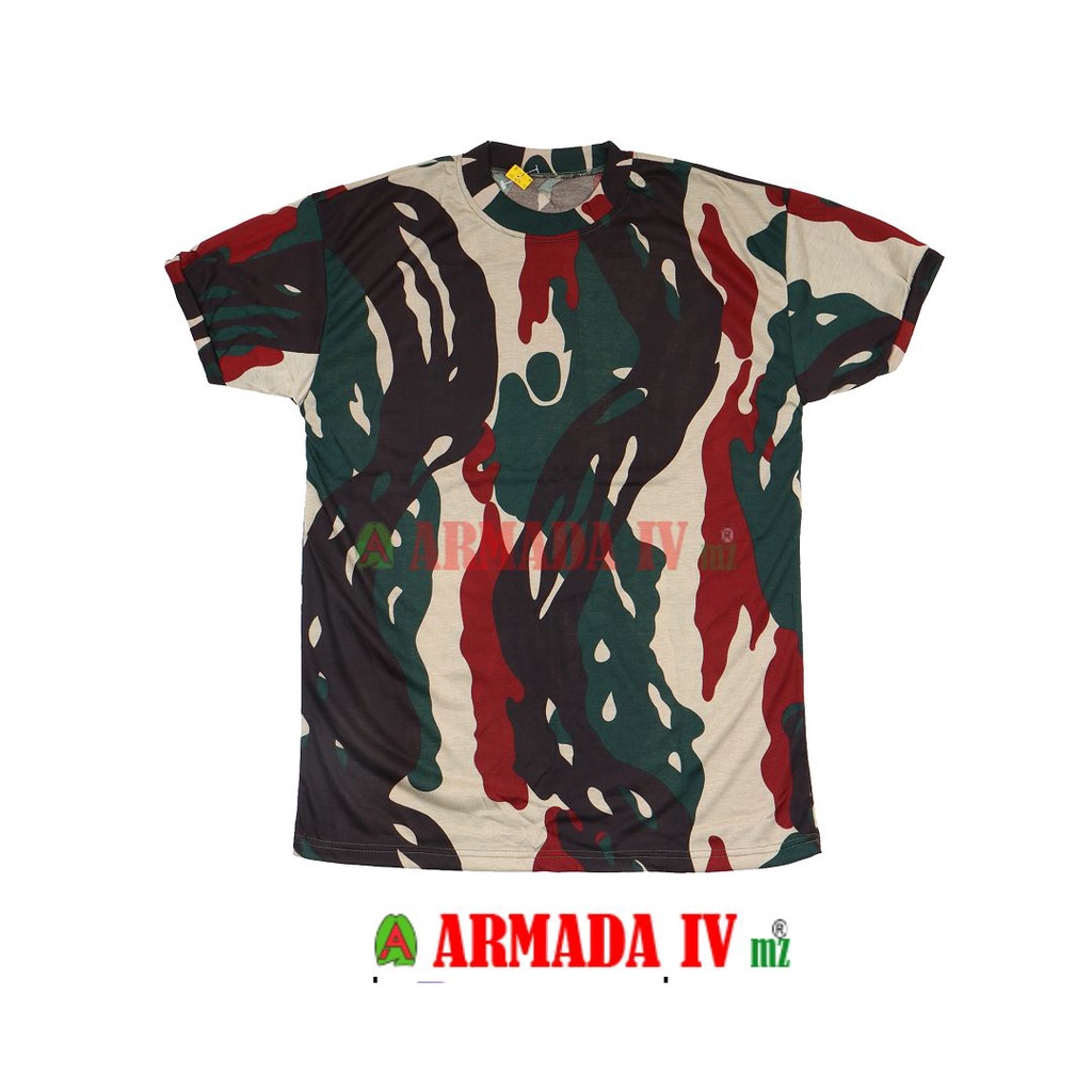 Kaos Oblong pendek loreng KOPASSUS
