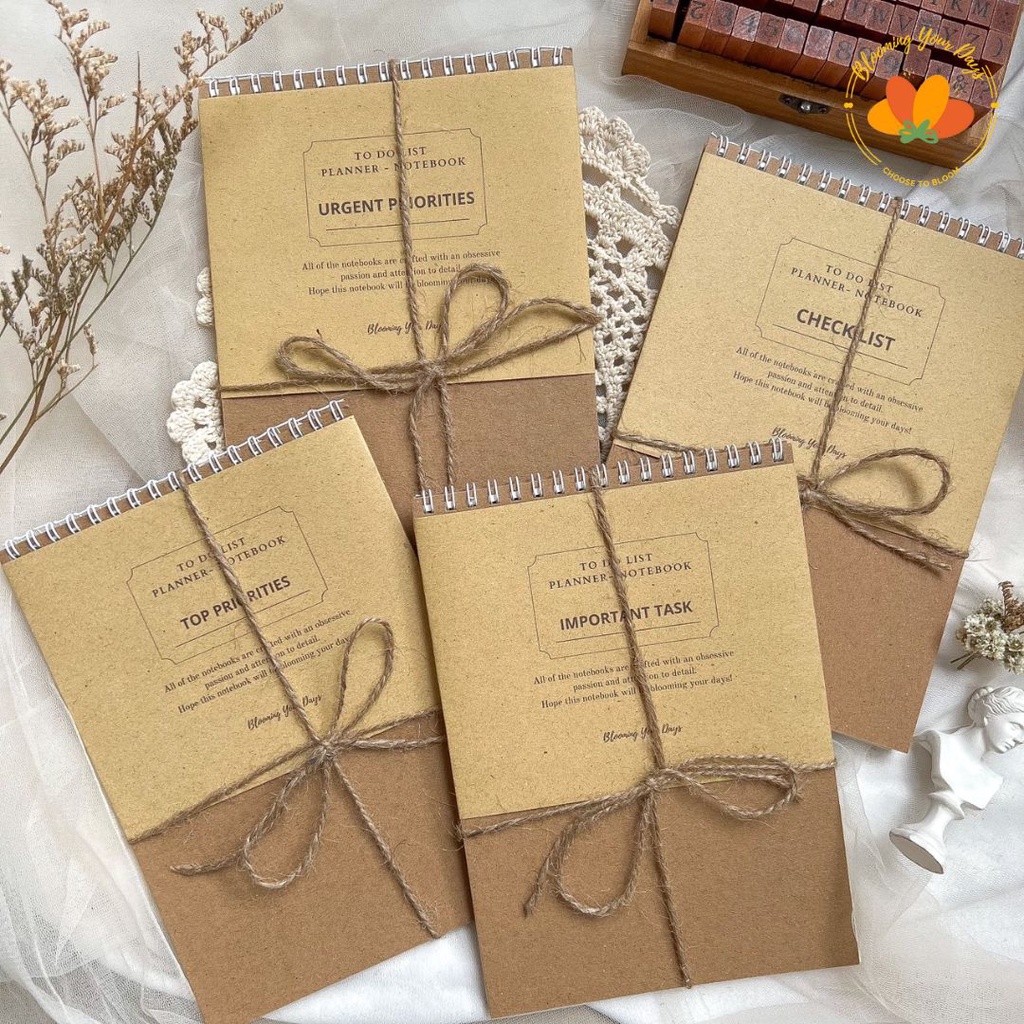 

bloomingyourdays daily planner to do list planner study planner buku perencanaan harian journal notes memo catatan