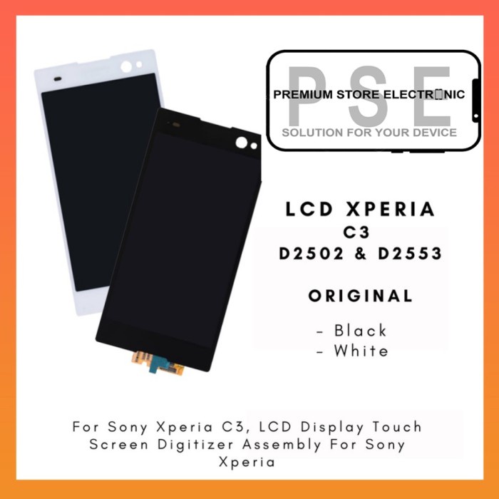 LCD Xperia C3 D2502 D2503 Fullset Touchscreen