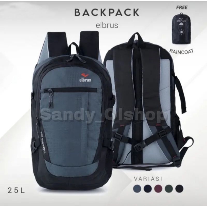 TAS RANSEL PRIA 25ltr ELBRUS ORIGINAL//TAS RANSEL SEKOLAH SD-SMP-SMA- KULIAH