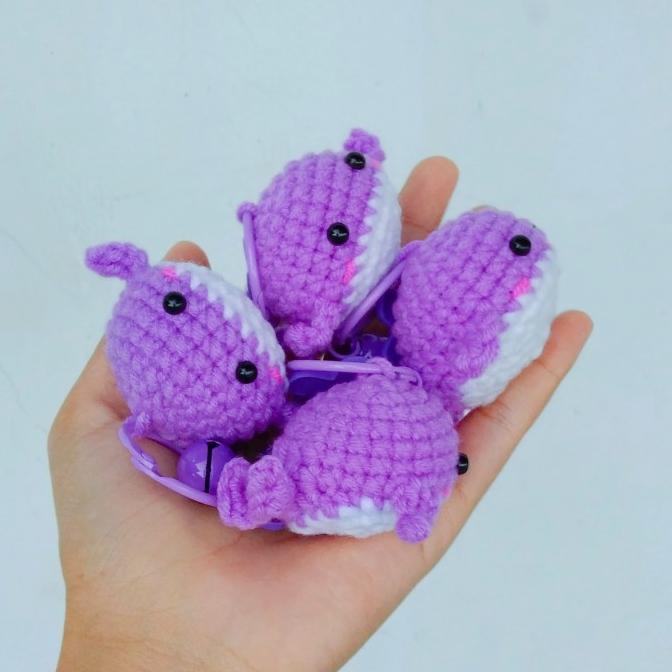 ] Gantungan kunci amigurumi baby whale BTS