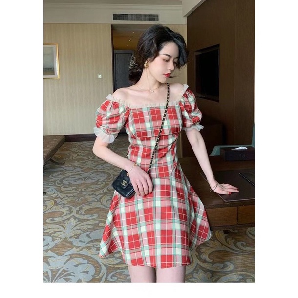 MINI DRESS KOTAK MERAH NATALAN M247