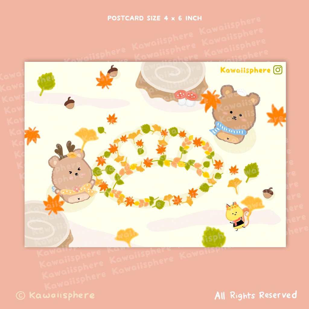 

Autumn Falls | Postcard by a.melontea | Kartu Pos Musim Gugur