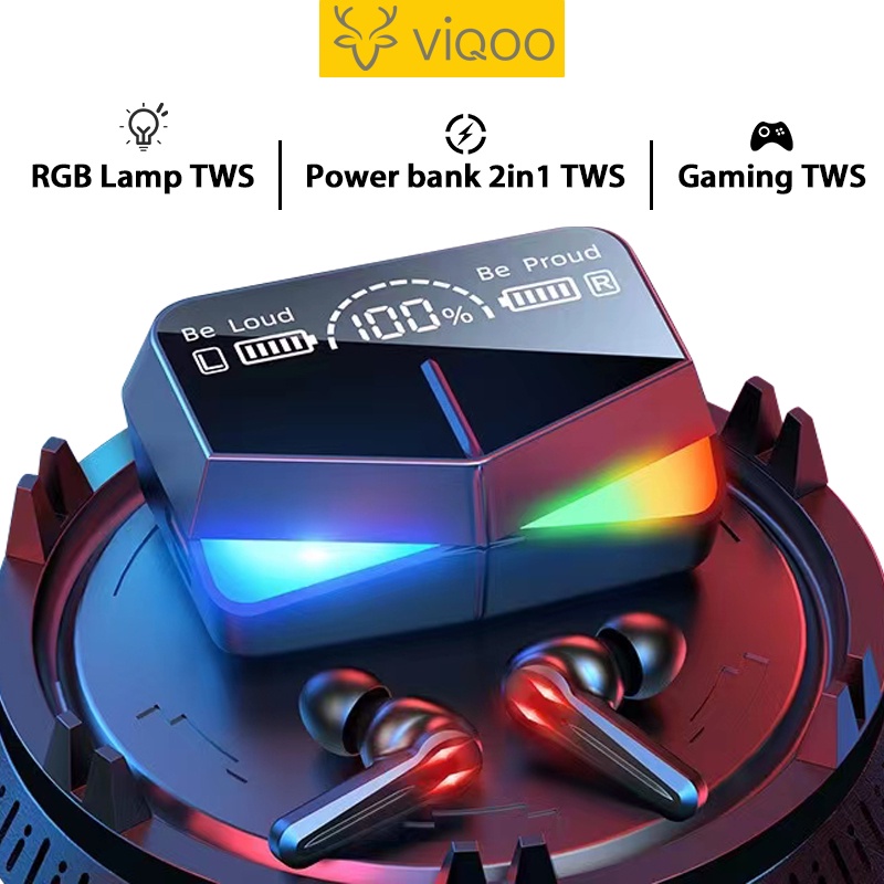 【COD】VIQOO TWS Gaming T22 Headset Earphone Wireless Bluetooth Version 5.1 Mode Low Delay