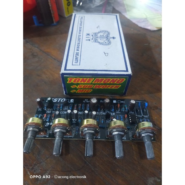 tone control mono + sub +mic''FESTO'' dc 12v