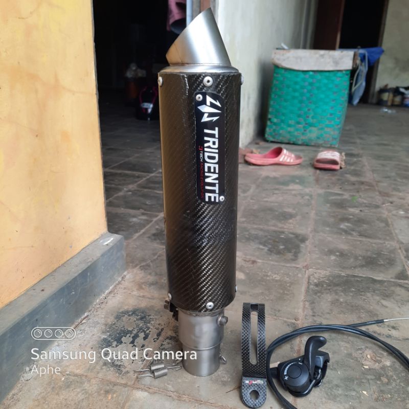 slincer silincer knalpot tridente f19 thunderhowk carbon SE original 3tech