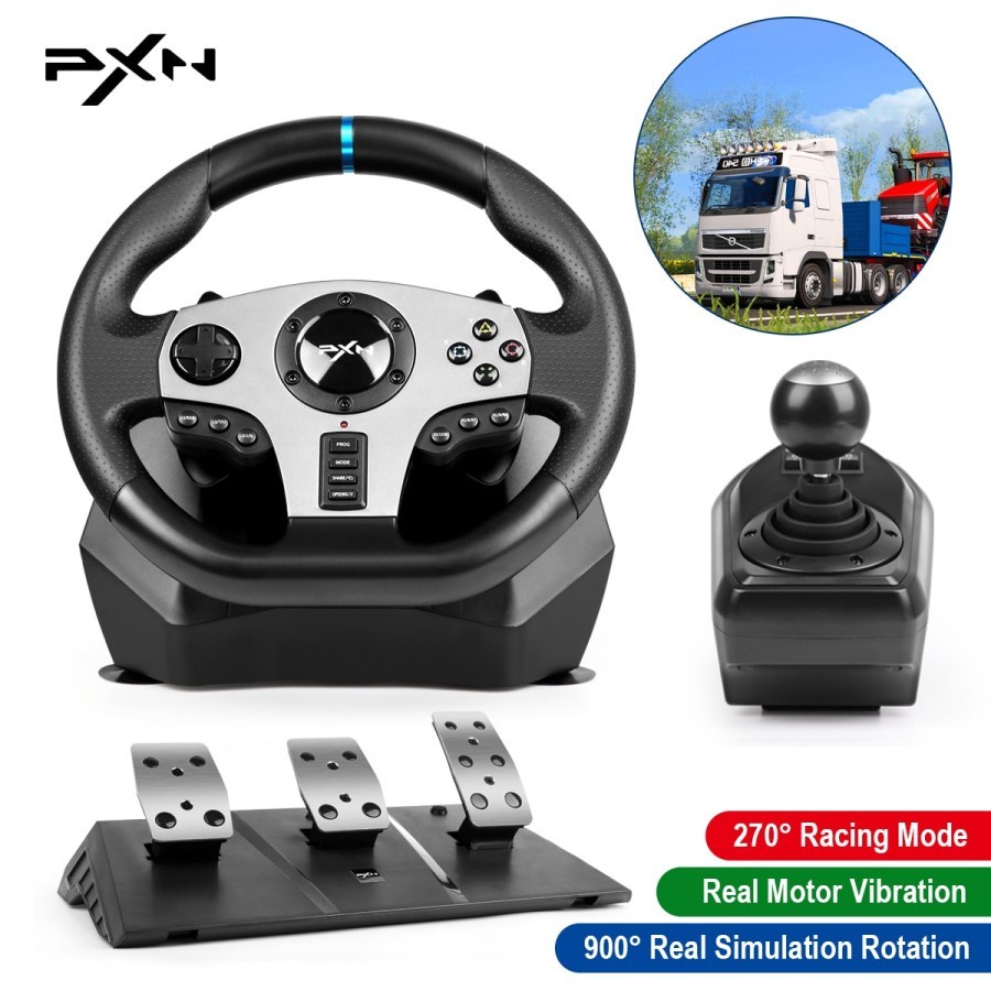 Gaming Steering Wheel Pedal PXN-V9 Pro Gamepad Racing