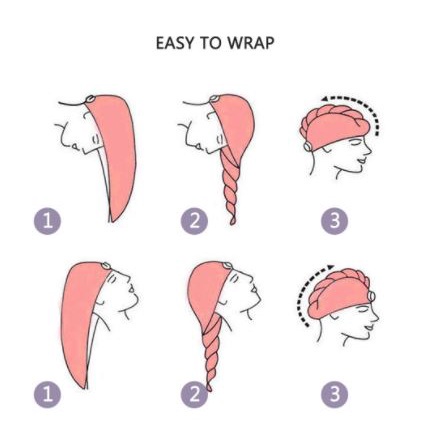 Tocushop - Handuk Keramas Kepala Cepat Kering Bahan Microfiber