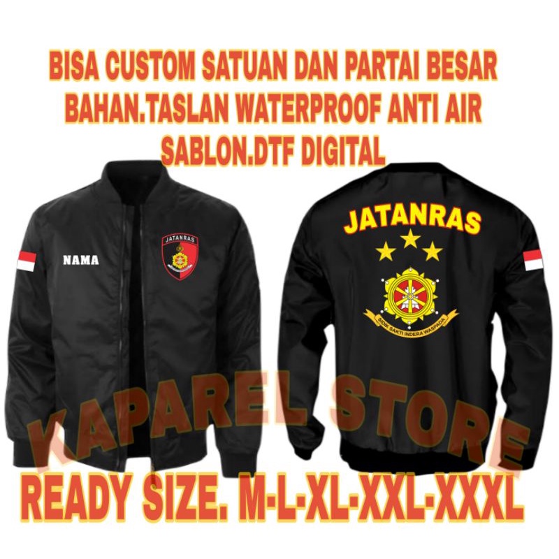 Jaket Bomber Jatanras Polda / Bomber Jatanras Resmob Brimob Jaket Polisi anti air