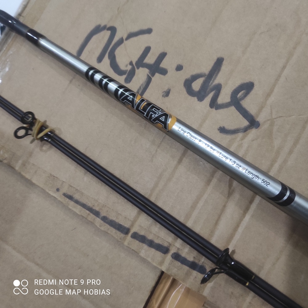 Joran Pancing Spinning Alfa dable ujung 135.150 165 Cm