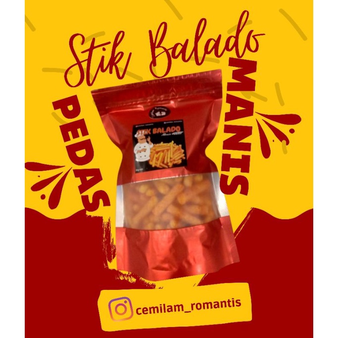 

Snack Cemilan STIK BALADO / Cemilan Stik Balado 80gram dari Cemilan Romantis Cemilan Enak