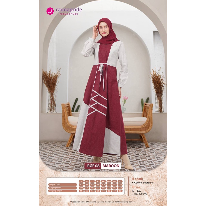 Rauna Sarimbit Keluarga Lebaran / SR - 08 Maroon / Fashion Muslim