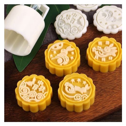

Cetakan Kue Bulan atau Nastar MOON CAKE Mold Mould Press 50 Gr