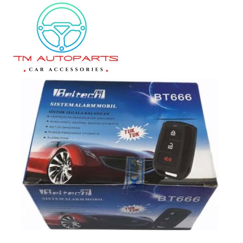 alarm mobil beltech bt666 bt 666 napoly NP001 model kunci all new avanza xenia