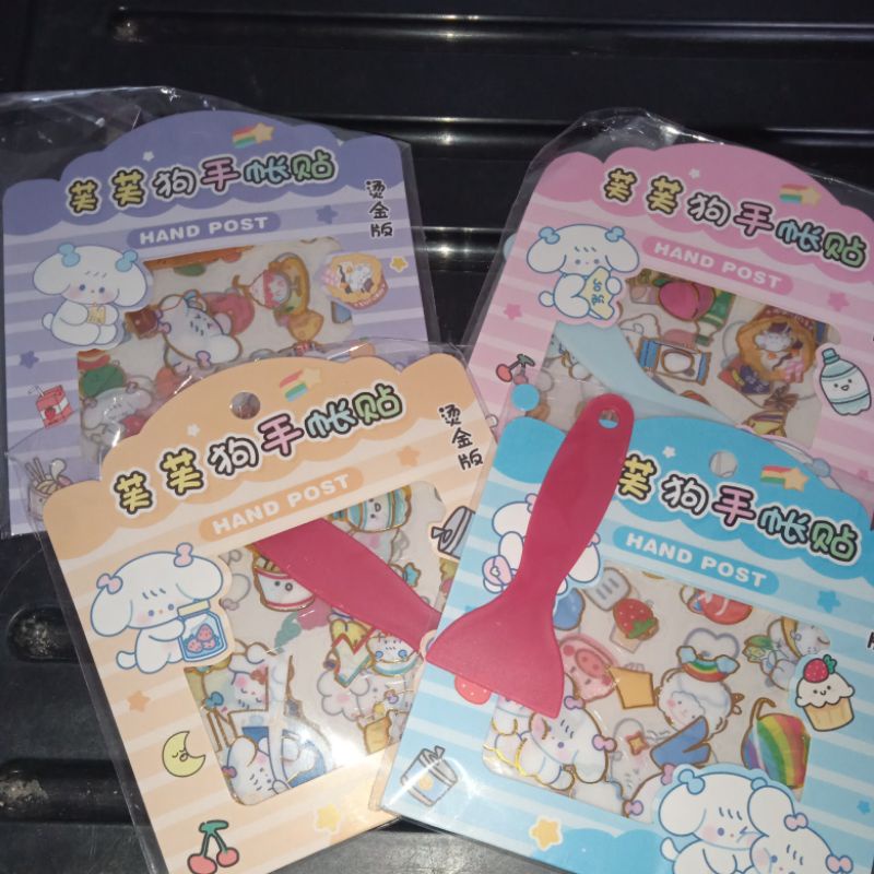 

stiker lucu isi 3 lembar free spatula