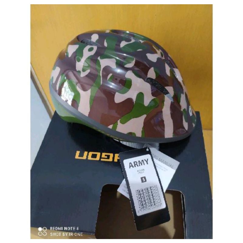Helm sepeda anak Polygon kids Army helm polygon anak