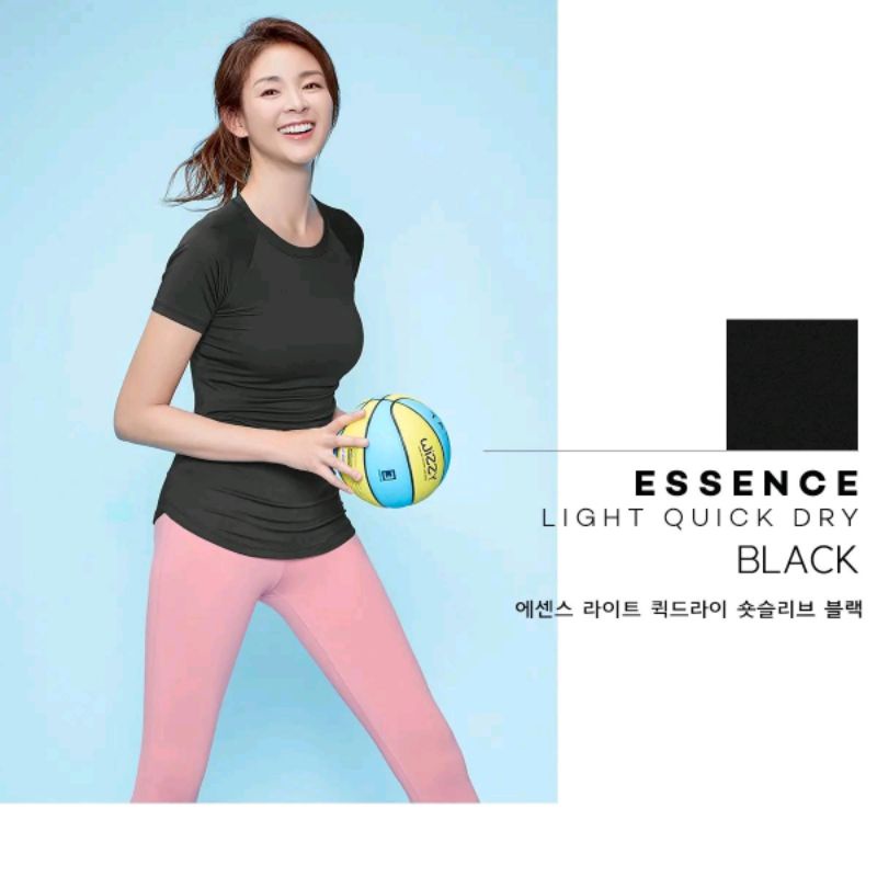 STL Essence Light Quick Dry Short Sleeve- Black